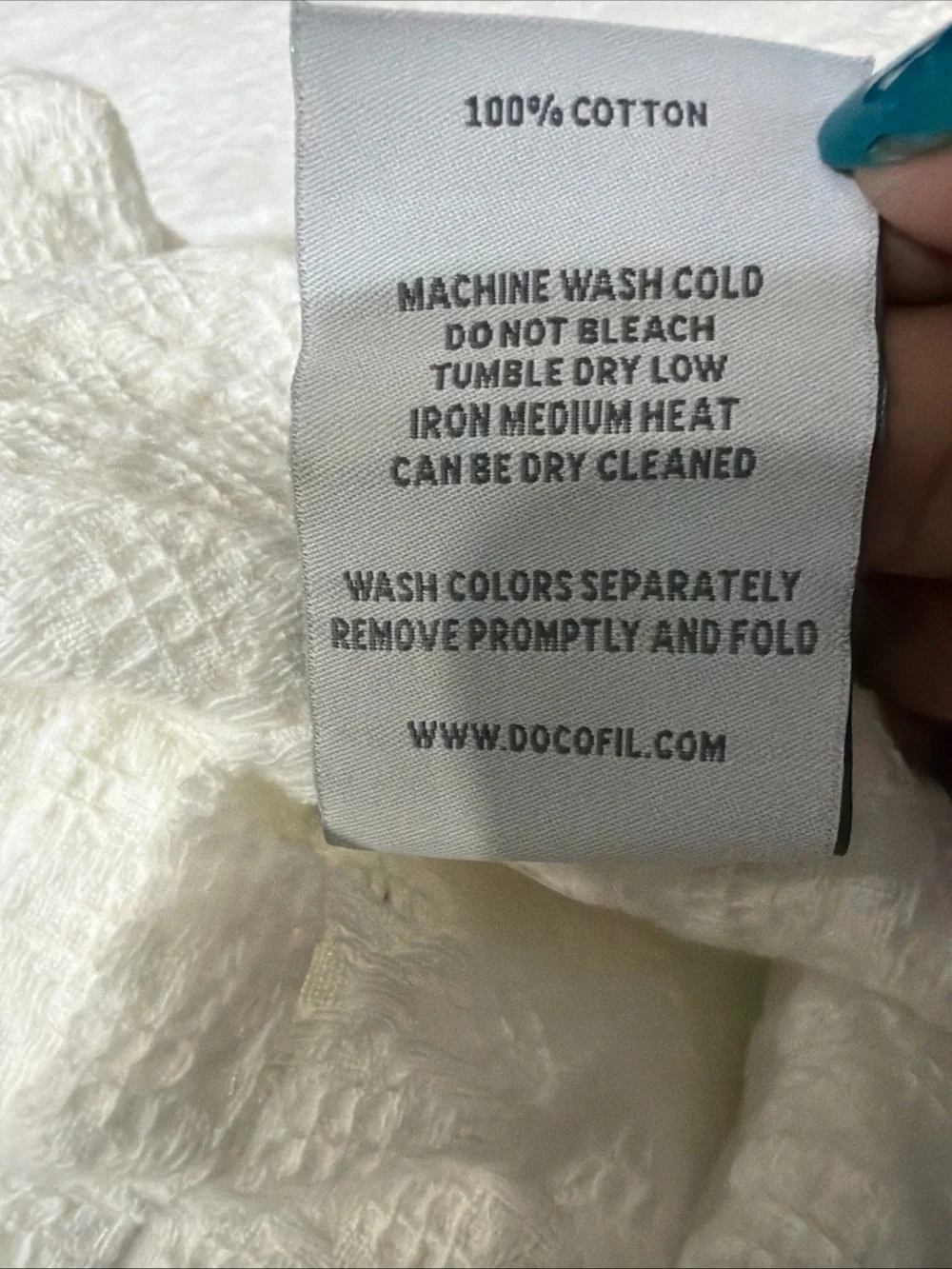 Docofil Euro Sham 30” x 30” Classic White Waffle Weave 100% Cotton pair